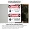 Signmission Electrical Hazard Bilingual Danger Sign, Vinyl Decal, 7in W x 10in L, 2PK OS-2PACK-DS-D-710-VS-1196 - alternate 6
